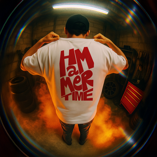 T-SHIRT « HAMMER TIME » BLANC