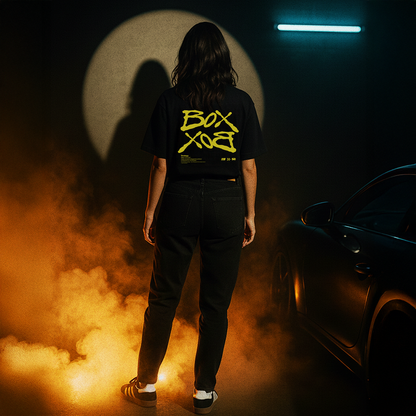 T-SHIRT « BOX BOX » NOIR