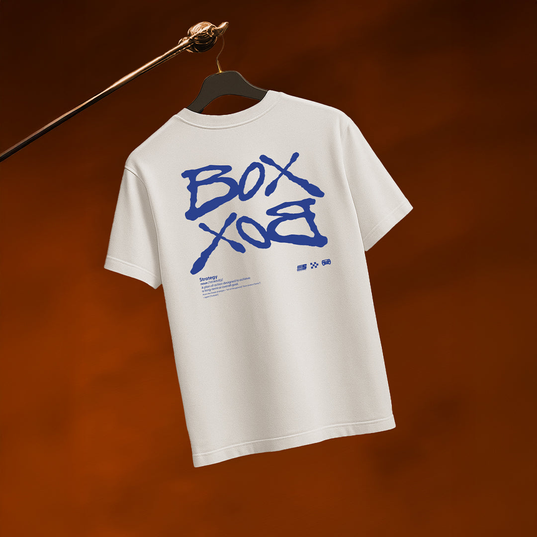 T-SHIRT « BOX BOX » BLANC