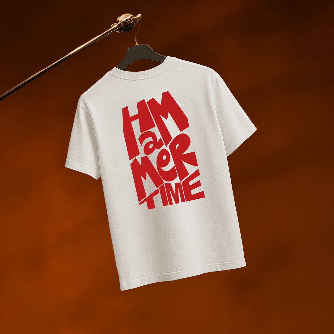 T-SHIRT « HAMMER TIME » BLANC