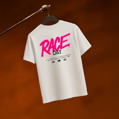 T-SHIRT « RACE DAY » BLANC