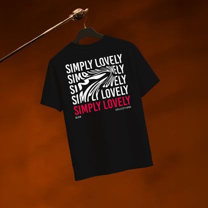 T-SHIRT « SIMPLY LOVELY » NOIR