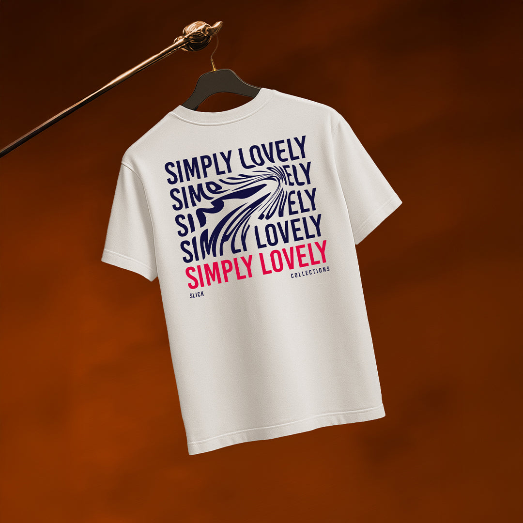 T-SHIRT « SIMPLY LOVELY » BLANC
