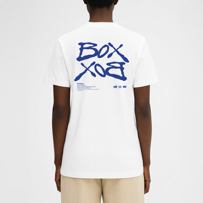 T-SHIRT « BOX BOX » BLANC