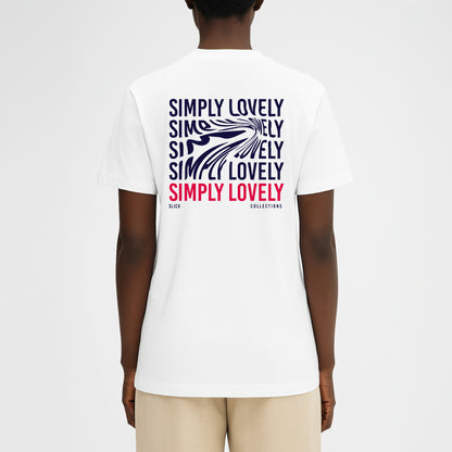 T-SHIRT « SIMPLY LOVELY » BLANC