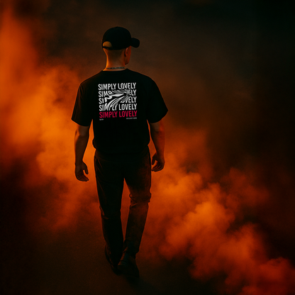 T-SHIRT « SIMPLY LOVELY » NOIR