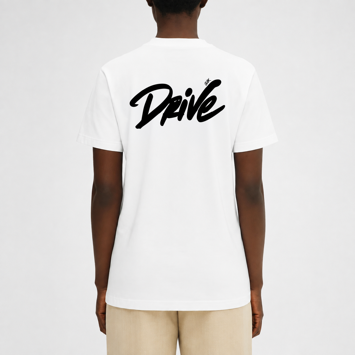 T-SHIRT "DRIVE" BLANC