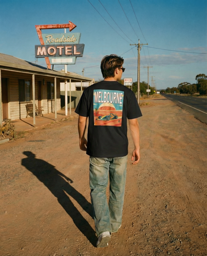T-SHIRT « MELBOURNE » NOIR