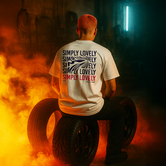 T-SHIRT « SIMPLY LOVELY » BLANC