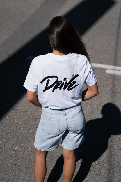 T-SHIRT "DRIVE" BLANC