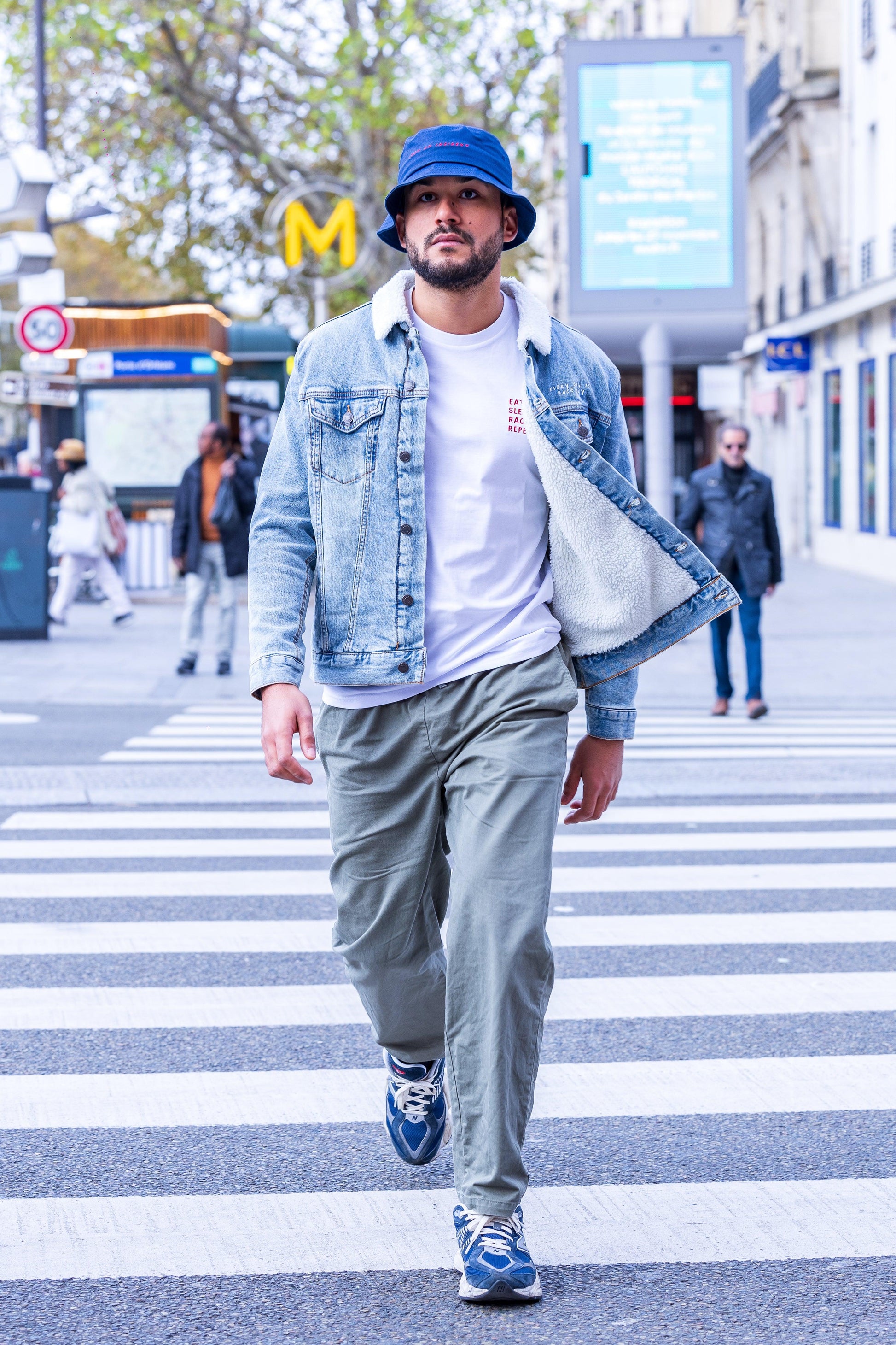 Sherpa Jacket - Blue Jeans - Slick Collections